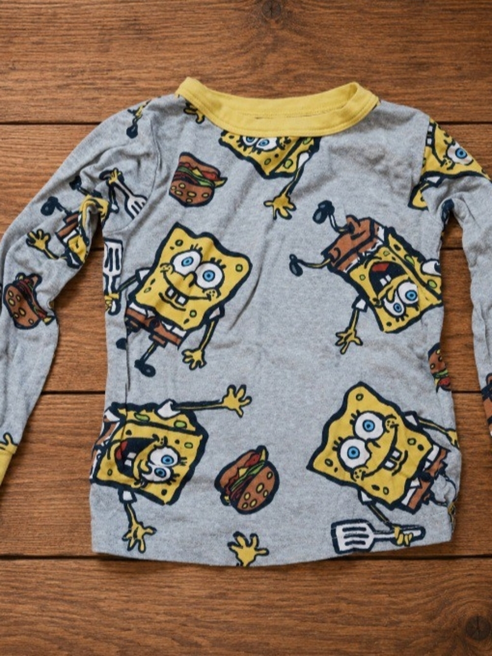 Nickelodeon SpongeBob SquarePants Pajama Shirt | Kids Cartoon Sleep Top